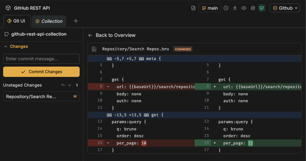 Structured diff visualization